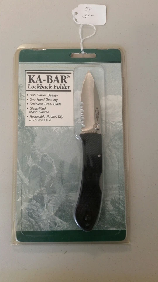 Ka-Bar Lockback Folder Knife Bob Dozier Design  - Image 1 of 2