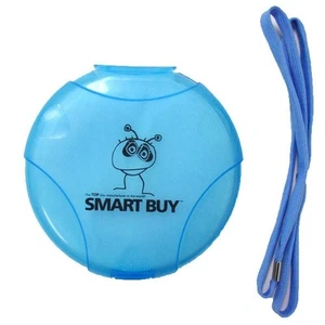 Smartbuy 12 Disc CD DVD Aufbewahrung Organizer Hartplastik Halter Etui mit blauem Riemen - Bild 1 von 1
