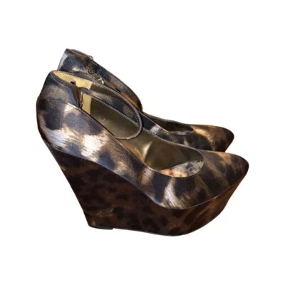 Plataforma cuña Mary Jane estampado animal Sam Edelman Quinn talla 7,5 Foto 1 de 4