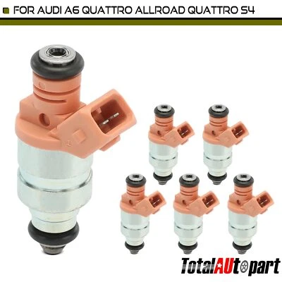 Inyector de combustible 6 piezas para Audi A6 Quattro 00-04 Allroad Quattro 01-05 S4 00-02 2,7 L Foto 1 de 4