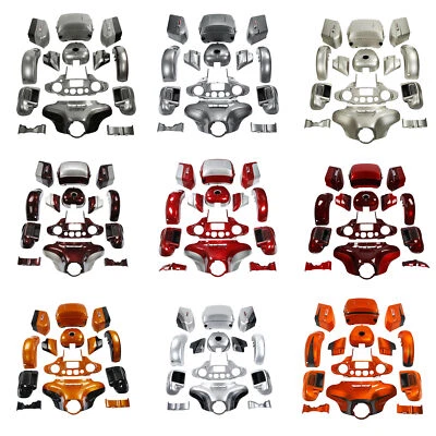 Juego de pintura de carrocería de carenado apto para Harley Davidson Touring Electra Glide 2014-23 Foto 1 de 4