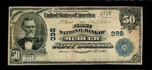 $50 1902 Large Size Mercer Pennsylvania National Banknotes (B110) - Picture 1 of 2