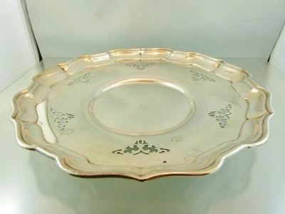 PLATO DE SERVIR BORDE CORTEZA DE PASTEL LISO PERFORADO 10" POR ABEDULES PLACA DE REGENCIA Foto 1 de 4