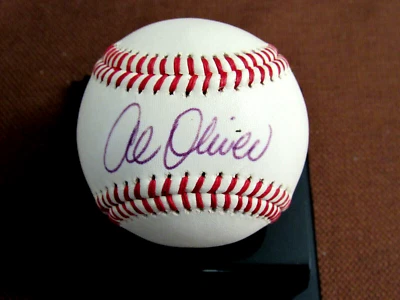 AL OLIVER BATEO CHAMP EXPOSICIONES PIRATAS FIRMADO AUTO DE COLECCIÓN ETIQUETA TBB517 BÉISBOL JSA Foto 1 de 3