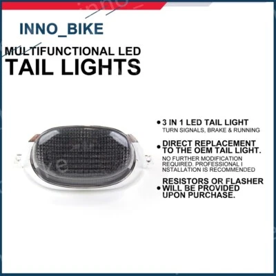 Luz trasera LED señal de giro de freno para Suzuki GSXR600 1997-2000 GSXR750 1996-1999 Foto 1 de 4