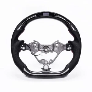 Volante LED de fibra de carbono real 2017-21 Toyota 86 ZN6/GR Subaru BRZ ZC6/ZD8 - Imagen 1 de 12