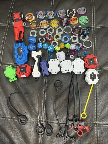 Takara Tomy Beyblade Parts 60+ Pieces Huge Lot Burst Bakuten Shoot Metal Fight Cover