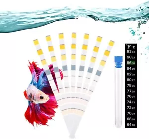 8 in 1 Aquarium Test Kit Fish Tank Strips Accurate Water Quality Testing 100 - Picture 1 of 12