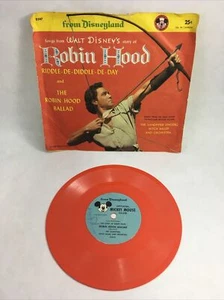 Walt Disney's Robin Hood Songs Mickey Mouse Club Records Vintage 1950s D247 - Picture 1 of 9