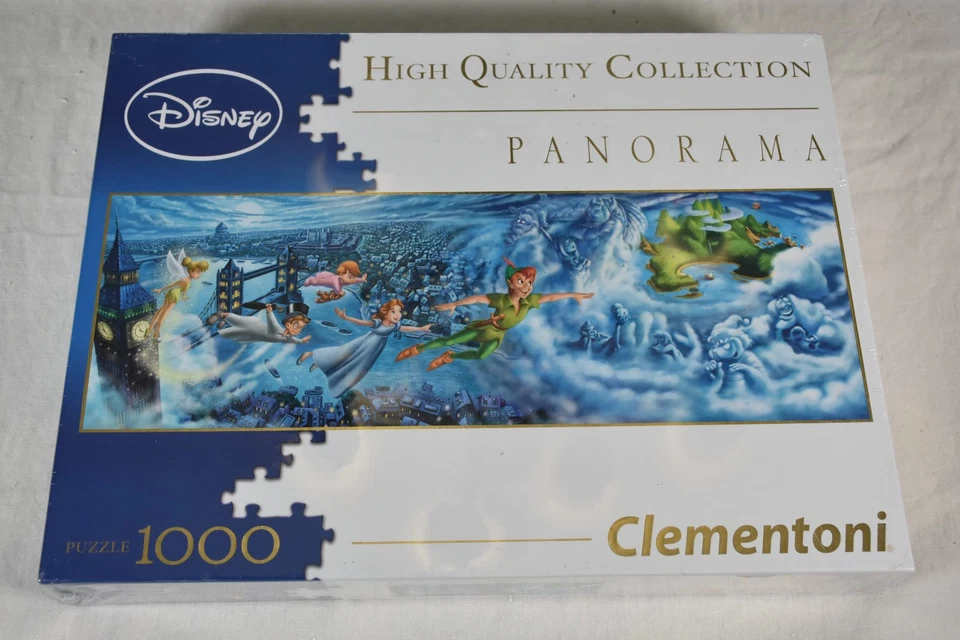 Rompecabezas panorámico Clementoni Peter Pan - difícil de encontrar en EE. UU. Nuevo Foto 1 de 2