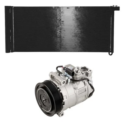 Compresor de aire acondicionado para Porsche Panamera 2015 2016 con condensador de aire acondicionado y secador GAP Foto 1 de 3