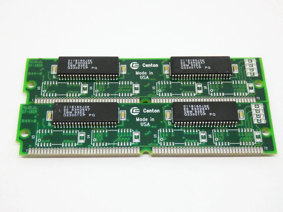 Centon 2x8 MB FPM-RAM 0118160J3E 72-pin 60ns non-Parity Computer Memory - Image 1 of 1