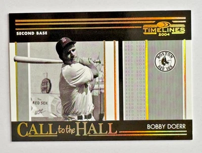 Bobby Doerr 2004 Donruss Timelines Call to the Hall ORO #CH-23 Red Sox #'d/25 Foto 1 de 2