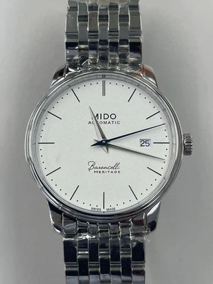 Working MIDO Baroncelli Heritage Automatic 39mm Silver Dial SS Men’s Watch - Image 1 of 4