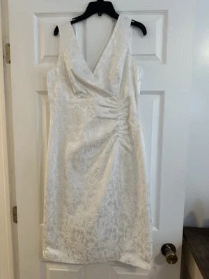 Donna Ricco New York Women’s White Dress Size 10￼ - Image 1 of 4