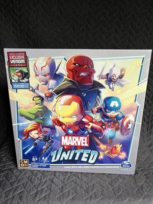 NEW MARVEL UNITED Board Game 2020 Spin Master w/ EXCLUSIVE VENOM HERO SEALED NIB - Image 1 of 4