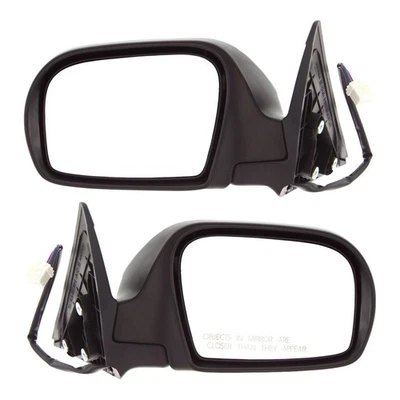 Set Of 2 Mirror Power For 2008-2014 Subaru Impreza Heated Textured Black - Image 1 of 4