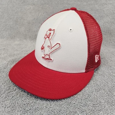 St Louis Cardinals Hat 7 5/8 Fitted New Era 59Fifty Baseball Cap MLB Red Mesh - Image 1 of 4