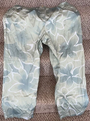 Pantalones para mujer con patrón de hojas verdes de Blair talla 2XL NUEVOS SIN ETIQUETAS Foto 1 de 4