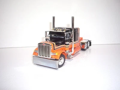 DCP PRIMERA MARCHA 1/64 NARANJA Y NEGRO PETERBILT 379 CON CAMA 48" Foto 1 de 4
