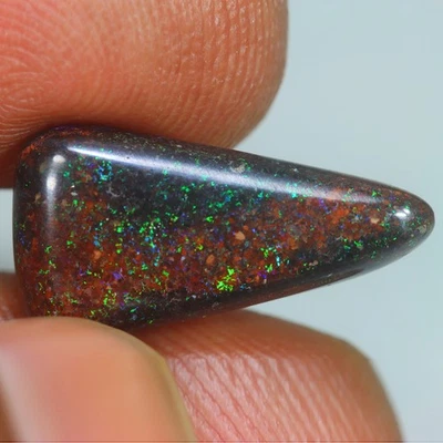 Opala preta australiana 4,19 cts_Great_100% natural não tratada multicolorida - Imagem 1 de 3