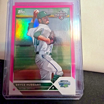 2023 PINK TOPPS PRO DEBUT #PD-67 BRYCE HUBBART RC 055/199 - CINCINNATI REDS - Image 1 of 3
