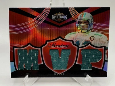 RARE!!! 2006 TOPPS TRIPLE THREADS DAN MARINO AUTHENTIC JERSEY RELIC CARD # 5/36 - Image 1 of 4