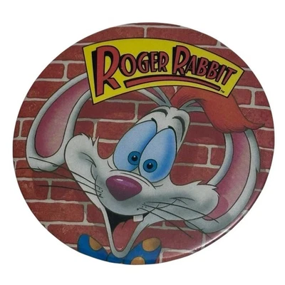 Prendedor de botón vintage 1987 Disney Roger Rabbit The Walt Disney Company Foto 1 de 4