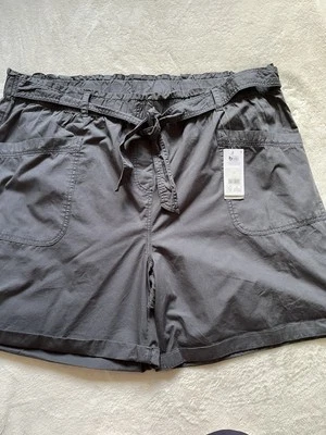 BNWT George Ladies Size 24 Grey Pull On Grey Longer Length Shorts - Image 1 of 4