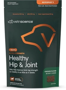 VETRISCIENCE Extra Strength Healthy Hip & Joint 60 Chews, Chicken 60 Chews - Picture 1 of 10