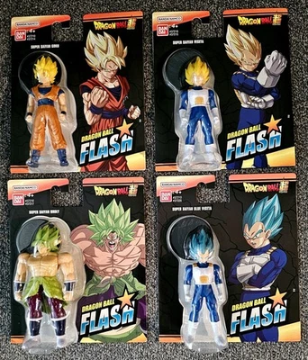 Новая фигурка Bandai Namco Dragon Ball Flash Super 4 дюйма с базой (4) шт. лот  - Изображение 1 из 4