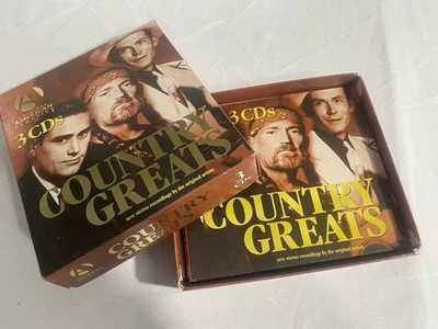 New COUNTRY GREATS: ORIGINAL AMERICAN CLASSICS 3CDS Willie Nelson George Jones - Image 1 of 4