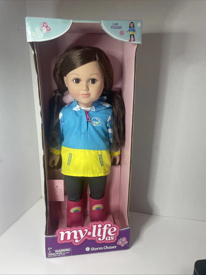 Meteorologist Poseable Storm Team Chaser 18” Doll Brunette Hair Brown Eyes New - Image 1 of 4