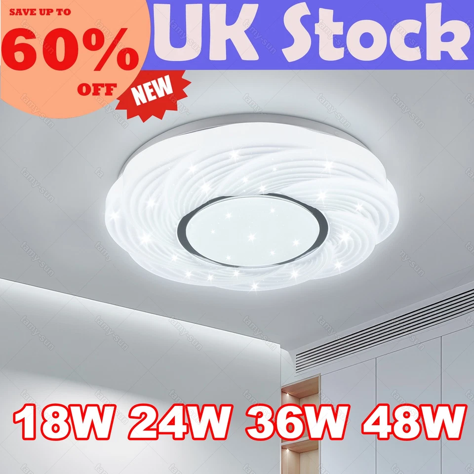 UOCOMDER LED Lamp Ceiling Light Modern Chandelier Living Room Bedroom Pendant Light Chic