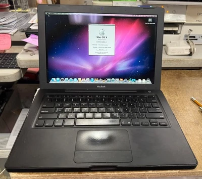 Apple MacBook NEGRO 13 pulgadas julio 2006 2 GHz Intel Core Duo (MA472LL/A) RARO Foto 1 de 4