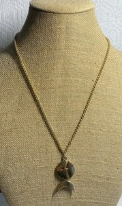 Vintage Signed, Napier, Gold Tone Moveable Articulated Fish Pendant Necklace - Picture 1 of 12