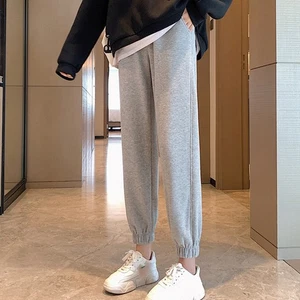 High Waisted Loose Fit Sweatpants for Women Casual Sports Pants Ankle Length - Picture 1 of 14