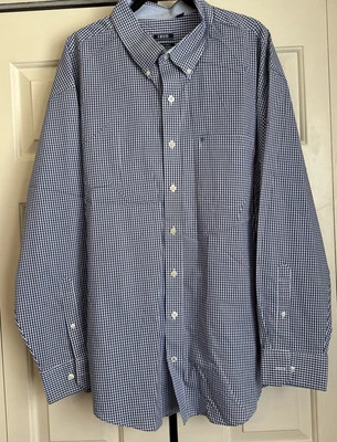 Camisa social masculina Izod manga longa com botões 3XL 3TG 3XG - Imagem 1 de 4