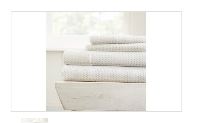 Juego de sábanas con patrón de lunares Home Collection, gris punteado Foto 1 de 1