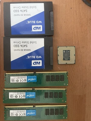 PC Parts: Intel i7, RAM 16GB (x3), SSD 500GB (x2) - Image 1 of 3