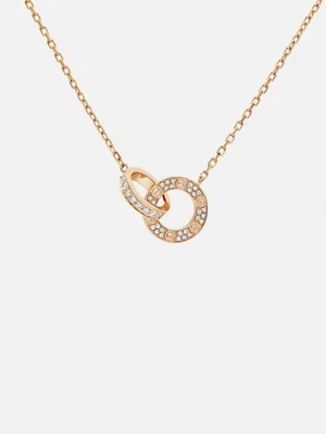 Collar Cartier Love con Colgante Oro Rosa 18k Diamante 0.03ctw Menor Ware Foto 1 de 4