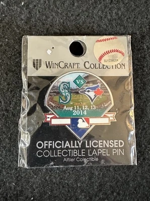 MLB Seattle Mariners Vs Toronto Blue Jays Aug. 11-13 2014 Lapel Pin Brand New - Image 1 of 2