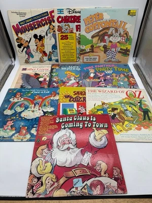 Lote De Colección (10) Discos de Vinilo Infantil 33 1/3 RPM Disney Disneyland Mickey ++ Foto 1 de 4