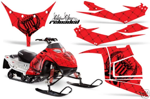 Calcomanías adhesivas gráficas de trineo para Polaris Race IQ 600 2005-2018 RECARGADAS K R Foto 1 de 2