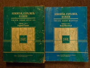 1991 Ford Ranger Esploratore Aerostar Servizio Negozio Riparazione Manuale Set - Foto 1 di 9