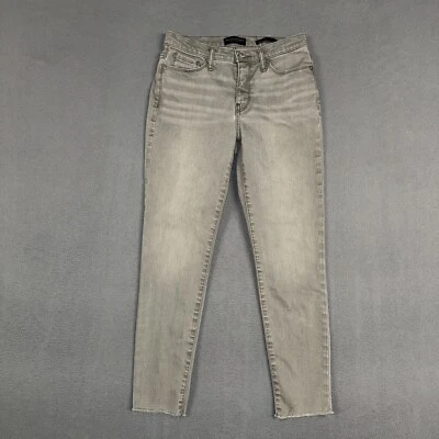 Banana Republic Jeans Womens 26 Short Gray Mid Rise Skinny Ankle Stretch Denim - Image 1 of 4