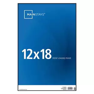 12x18 Front Loading Wall Picture Frame, Black - Picture 1 of 5