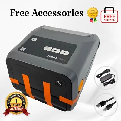 Zebra ZD420 Direct & Thermal Transfer Label Printer BT WiFi 🥇1 YEAR WARRANTY - Image 1 of 4