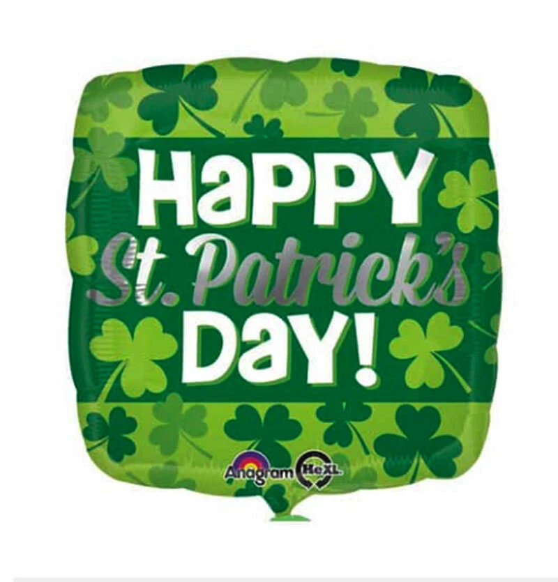 Фольгированный воздушный шар Happy St Patrick's Day 43 см St Pats Paddy товары для ирландских вечеринок  - Изображение 1 из 1
