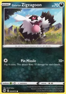 ZIGZAGOON 035/073 COMÚN CHAMPION'S PATH POKEMON TCG CASI NUEVO (yourdeckbuilder) - Imagen 1 de 1
